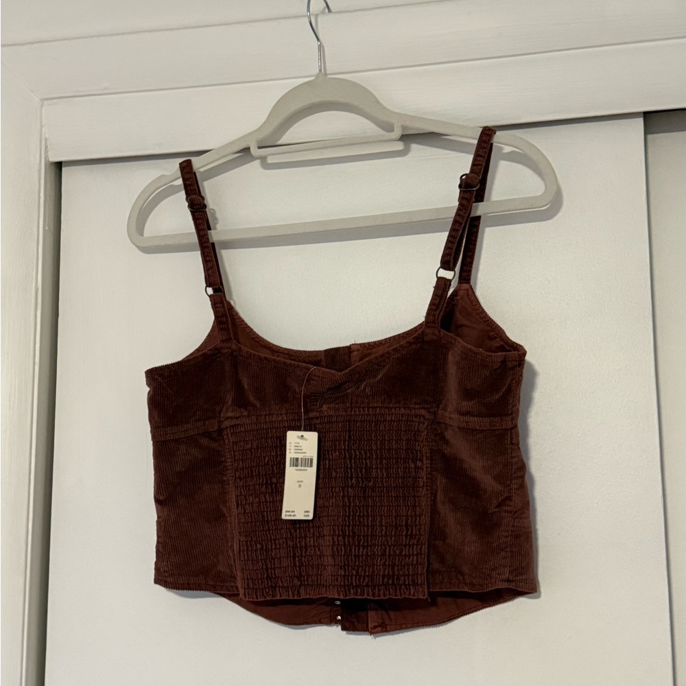 Pilcro Corduroy Corset Top - Picture 4 of 5